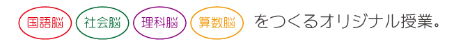 国語脳・社会脳・理科脳・算数脳をつくるオリジナル授業 